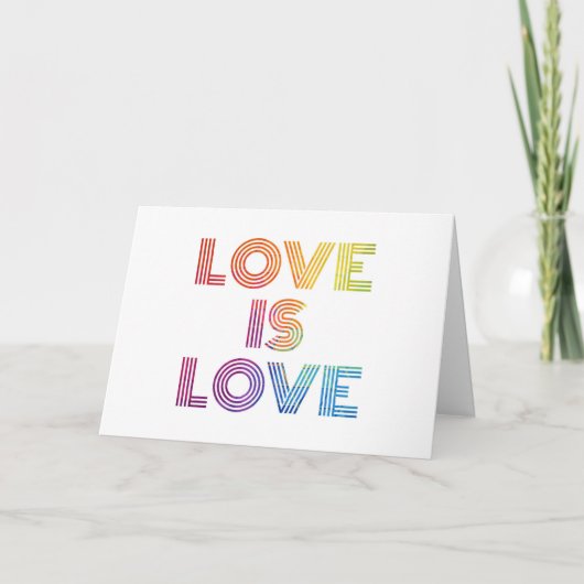 Liefde | Moderne strepen Kaart (Voorkant)
