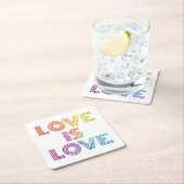 Liefde | Moderne strepen Kartonnen Onderzetters (Insitu)