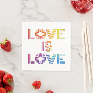 Liefde | Moderne strepen Servet