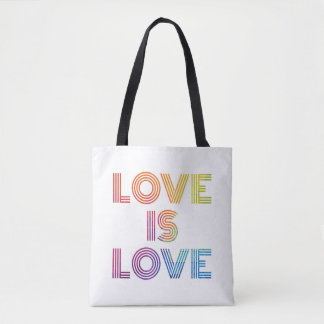 Liefde | Moderne strepen Tote Bag
