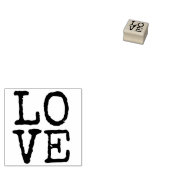 LIEFDE Moderne Verdrietige typografie woord kunst Rubberstempel (Gestempeld)