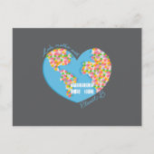 Liefde moeder aarde Er is geen planeet B Briefkaart (Voorkant)