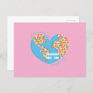 Liefde moeder aarde Er is geen planeet B Briefkaart