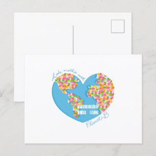 Liefde moeder aarde Er is geen planeet B Briefkaart