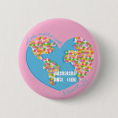 Liefde moeder aarde Er is geen planeet B Ronde Button 5,7 Cm (Voorkant)