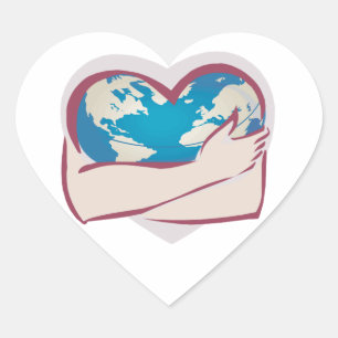 Liefde moeder Aarde Hart Sticker