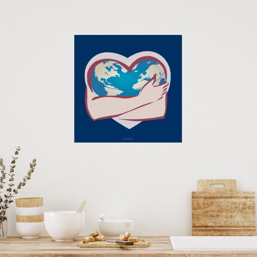 Liefde moeder Aarde Poster (Keuken)