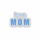 Liefde Moeder Blauwe Pasgeboren sticker (Voorkant)