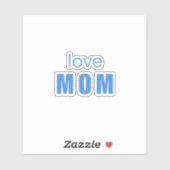 Liefde Moeder Blauwe Pasgeboren sticker (Vel)