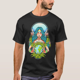 Liefde Moeder Dag Bespaar onze planeet T-shirt