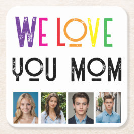 liefde moeder foto Papier Onderzetter