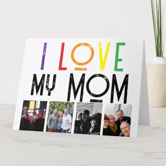 liefde moeder Moeder Vouwbare Wenskaart Kaart (Voorkant)