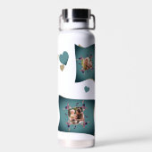 Liefde moeder - multi foto collage waterfles (Achterkant)