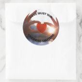 Liefde moet 3" Stickers winnen (Tas)