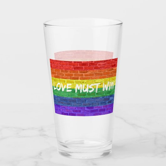 Liefde moet winnen glas (Voorkant)