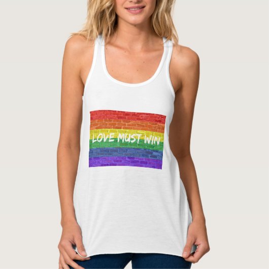 Liefde moet winnen tanktop (Voorkant)