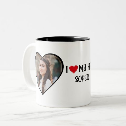 Liefde Mok Custom Ik hou van mijn Vriendin Mok (Voorkant links)