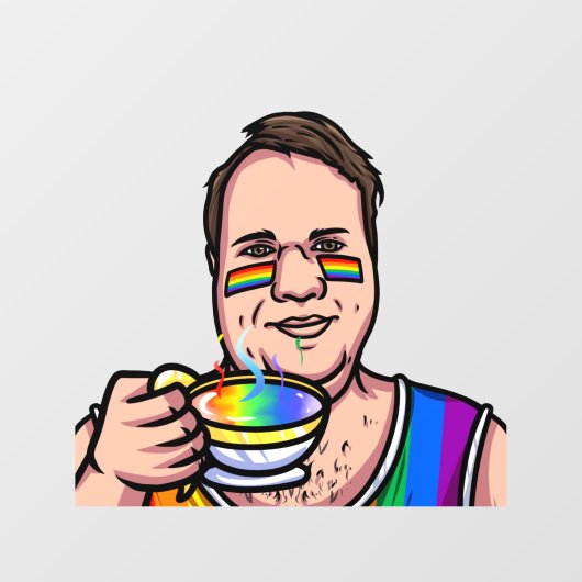 Liefde Mok Raamsticker (Vel)