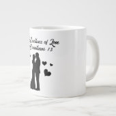 Liefde -mok reus koffiemok grote koffiekop (Voorkant rechts)