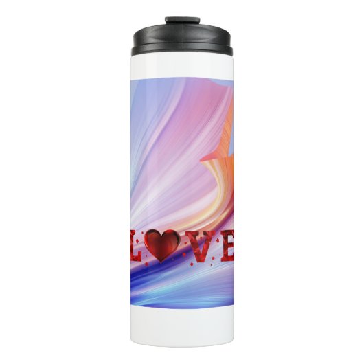 Liefde mokken thermosbeker (Voorkant)