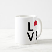 Liefde - Monaco Flag Koffiemok (Voorkant rechts)