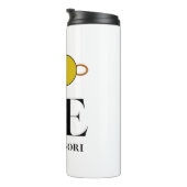 Liefde | Montessori | Golden Unit Bead Thermosbeker (Geroteerd rechts)