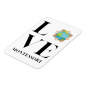 Liefde | Montessori | Handen over de hele wereld Magneet (Linkerzijde)