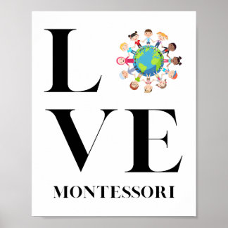 Liefde | Montessori | Kinderen over de hele wereld Poster