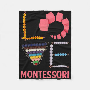 Liefde Montessori Onderwijs Wiskunde Docent  Fleece Deken