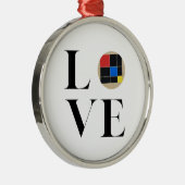 Liefde | Montessori | Trinomiale kubus Metalen Ornament (Rechts)