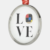 Liefde | Montessori | Trinomiale kubus Metalen Ornament (Links)