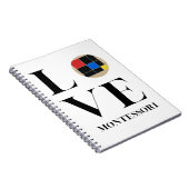 Liefde | Montessori | Trinomiale kubus Notitieboek (Rechterzijde)