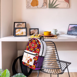 Liefde - Mooie Pansies Bedrukte Rugzak