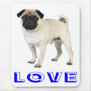 Liefde Mops Puppy Hond Computer Muismat