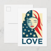 Liefde | Moslimvluchtelingen Briefkaart (Voorkant / Achterkant)