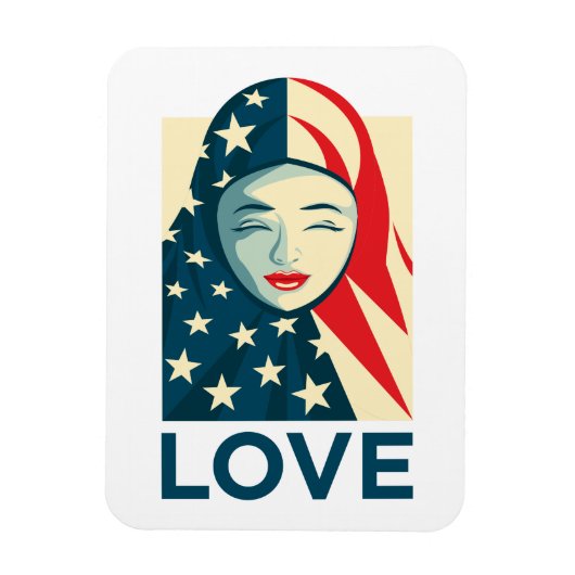 Liefde | Moslimvluchtelingen Magneet (Verticaal)