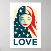 Liefde | Moslimvluchtelingen Poster (Voorkant)