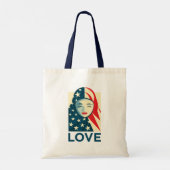Liefde | Moslimvluchtelingen Tote Bag (Achterkant)