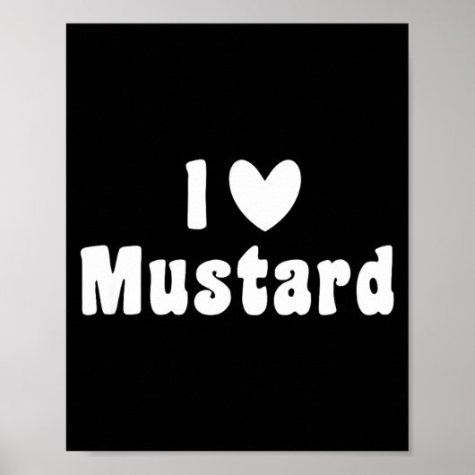 Liefde mosterd fles zomer barbeque grappig poster (Voorkant)