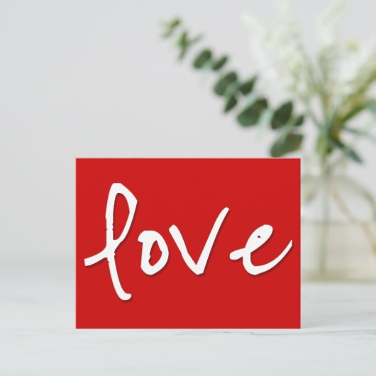 Liefde motivatie briefkaart (Staand voorkant)