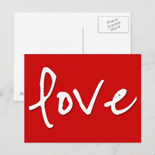 Liefde motivatie briefkaart (Voorkant / Achterkant)