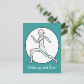 Liefde Motivatie woorden voor Runners Briefkaart (Staand voorkant)