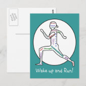 Liefde Motivatie woorden voor Runners Briefkaart (Voorkant / Achterkant)