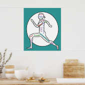 Liefde Motivatie woorden voor Runners Poster (Keuken)