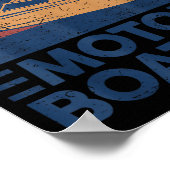 Liefde Motorbootvaren Motorbootvaren Grappige Boot Poster (Hoek)