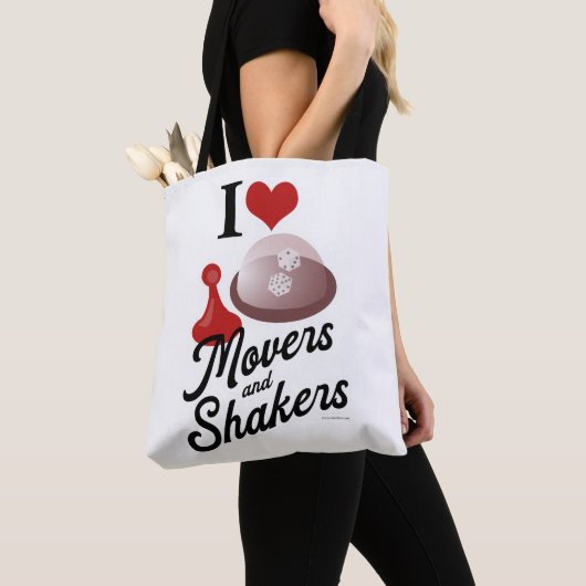 Liefde Movers en Shakers Cool Board Game Motto Tote Bag (Dichtbij)