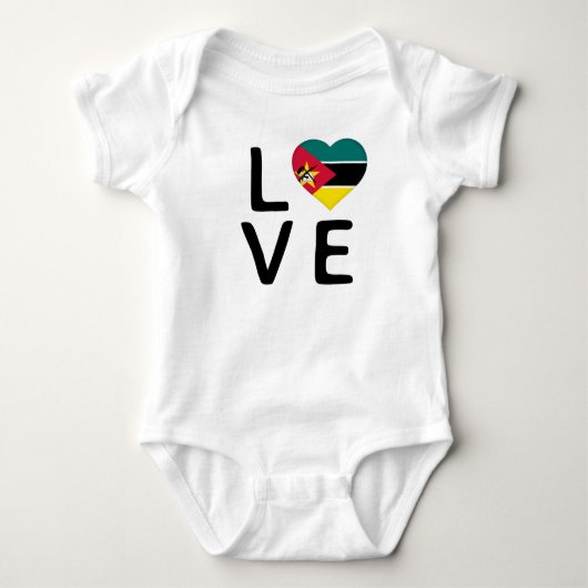 Liefde - Mozambique vlag Romper (Voorkant)