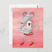 Liefde muis en muizen briefkaart (Voorkant / Achterkant)