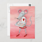 Liefde muis en muizen briefkaart (Voorkant / Achterkant)