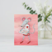 Liefde muis en muizen briefkaart (Staand voorkant)